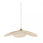 Kreemikas ripplamp kangast varjuga Fyano - Light & Living