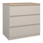 Kreemikas kummut 77x76x50 cm Naia - Tvilum