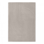 Helehall k&auml;sitsi kootud villane vaip 160x230 cm Arcura - Vikosa
