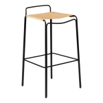 Pruun baaritool (istme k&otilde;rgus 77 cm) Paz - DAN-FORM Denmark