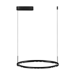 Matt must alumiiniumist LED-rippvalgusti, h&auml;mardatav, &oslash; 60 cm Lunette - Nova Luce