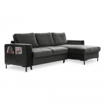 Tumehall sametne nurgadiivan , paremas nurgas Lofty Lilly - Miuform