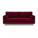 Punane sametne diivan , 219 cm Santo - Milo Casa