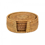 Helepruunid rotangist alused 6 tk komplektis - Tiseco Home Studio