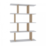 Valge/loomulik tammepuust raamaturiiul 90x127 cm Harmon - Kalune Design