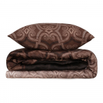 Pruun puuvillane voodipesu kaheinimesevoodile 200x200 cm Pandora - Mijolnir