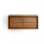 Madal tiikpuidust valamukapp 90x40 cm Kenta - Kave Home