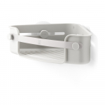 Hall isekandev vannitoa nurgariiul, mis on valmistatud taaskasutatud plastist Flex Adhesive - Umbra