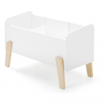 Valge lastevoodi m&auml;nguasjade jaoks 84x48 cm KIDDY - Vipack