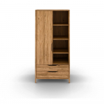 Tammepuidust riidekapp 90x188 cm Twig - The Beds