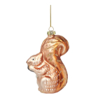 K&auml;sitsi valmistatud klaasist j&otilde;ulukaunistus, 4,5 cm Woodland Squirrel &ndash; Sass & Belle