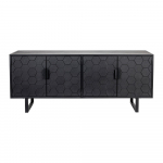 Must madal m&auml;nnipuidust kapp 140x58 cm Linc - White Label