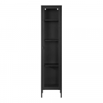 Must metallist vitriinkapp 40x180 cm Brisbane - House Nordic