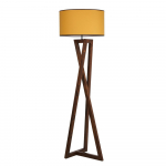 Sinepiv&auml;rvi-pruun p&otilde;randavalgusti tekstiilist varjuga (k&otilde;rgus 149 cm) Ma&ccedil;ka - Opviq lights