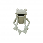 Heleroheline riidest laste m&auml;nguasjakorv &oslash; 23x35 cm Fred the Frog - Lorena Canals