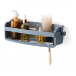 Sinine taaskasutatud plastikust vannitoariiul, puurimisvaba Flex - Umbra