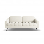 Valge sametne diivan 202 cm Nalu - Makamii