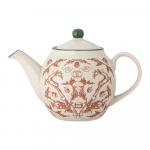 Kreem teekann j&otilde;ulumotiiviga kivikeraamikast 900 ml Beth - Bloomingville