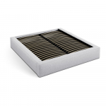 Helehall polsterdatud kaheinimesevoodi koos panipaiga ja voodip&otilde;hjaga 200x200 cm Simon - Micadoni