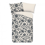 Must-beež puuvillane voodipesu &uuml;heinimesevoodile 140x200 cm Emilia - Good Morning