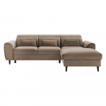 Helepruun sametist lahtik&auml;iv/sahtliga nurgadiivan (parem nurk/lamamisosaga) Foble &ndash; ELTAP