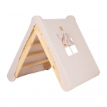 Roosa/naturaalse v&auml;rvusega m&auml;nnipuidust laste ronila 61x60x60 cm Montessori - Meowbaby