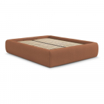 Oranž polsterdatud kaheinimesevoodi koos panipaiga ja voodip&otilde;hjaga, ilma peatsita 180x200 cm Inera - Bobochic Paris