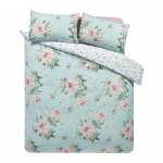 Sinine voodipesu 135x200 cm Avebury Floral - Catherine Lansfield