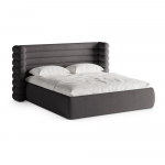 Tumehall polsterdatud kaheinimesevoodi koos panipaiga ja voodip&otilde;hjaga 200x200 cm Mount - Micadoni