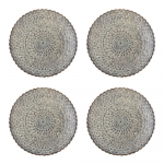 Hallid kivikeraamikast taldrikud 4tk komplektis &oslash; 26,5 cm Katrina - Bloomingville