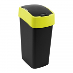Kollane/must plastpr&uuml;gikast sorteeritud j&auml;&auml;tmete jaoks 45 l Flip Bin - Curver