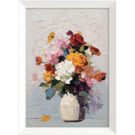 Tr&uuml;kitud pilt raamiga 56x75 cm White Vase - Styler