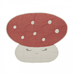 Punane laste m&auml;ngumatt 120x98 cm Mushroom - OYOY Mini
