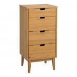 Naturaalsest tammepuidust kummut 45x92x38 cm Garrison - Rowico