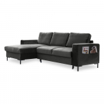 Tumehall sametne nurgadiivan, vasakpoolne nurk Lofty Lilly - Miuform