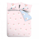 Roosa voodipesu kaheinimesevoodile 200x200 cm Vintage Christmas Santa - Catherine Lansfield