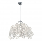 Valge rippvalgusti Pendant , k&otilde;rgus 150 cm Leavy - Reality