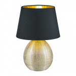 Must keraamiline ja riidest laualamp , k&otilde;rgus 35 cm Luxor - Reality