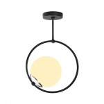 Mustast metallist rippvalgusti Opviq lights Erasto - Opviq lights