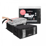 Vaakumtugevdatud kangast hoiukastid riietele 2tk komplektis 65x45x27 cm Black Edition &ndash; Compactor