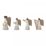 J&otilde;ulumotiividega pol&uuml;resiinist k&uuml;&uuml;nlajalgade komplekt, 4 tk. Abba - Bloomingville