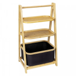 Must/looduslik bambusest vannitoariiul 44x80 cm Ecori - Wenko