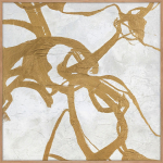 K&auml;sitsi maalitud pilt 100x100 cm Goldplay - Malerifabrikken