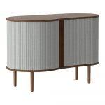 Hallikaspruun madal tamme dekooriga sahtli l&uuml;kandustega 100x67 cm Audacious - UMAGE