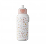 Valge-heleroosa beebipudel 400 ml Flowers & butterflies - Mepal