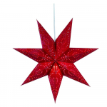 Punane j&otilde;ulumotiividega rippuv valguskaunistus Aratorp - Marksl&ouml;jd