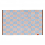 Sinine-roosa orgaanilisest puuvillast vannimatt 50x80 cm Retro - Mette Ditmer Denmark