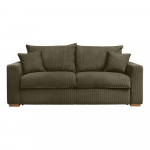 Rohekaspruun velvetist diivanvoodi 225 cm Augustin - Bobochic Paris