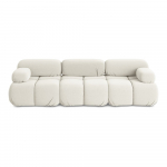 Valge sametist moodulsofa 285 cm Lokua - Makamii