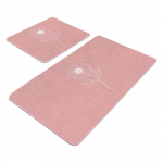 Roosad sametist vannitoamatid 2tk komplektis 60x100 cm - Mila Home